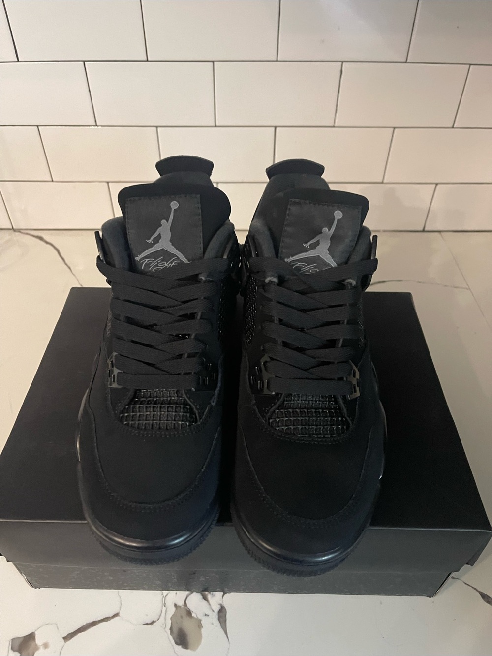 Men’s Retro 4 Black Cat Size 5. - Picture 5 of 8